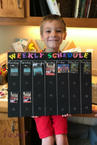 Making a weekly schedule