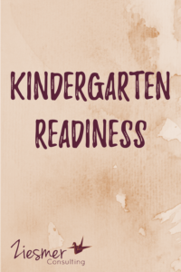 kindergarten readiness